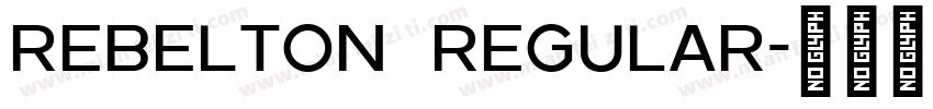 rebelton regular字体转换